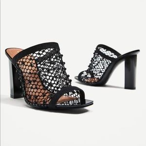 Zara
High Heel Mesh Sandal Black size 8. Used